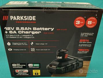 Batteria e Caricabatterie Parkside Performance X12