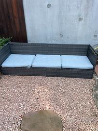 Divanetto 3 posti da esterno