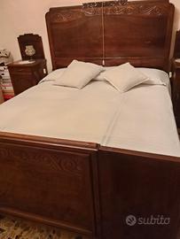letto in noce primi anni del 900