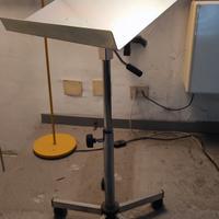 Tavolo inclinabile su ruote 5razze - Leggio