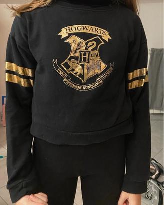 Maglia Hogwarts Harry Potter nera e oro 8-9 anni