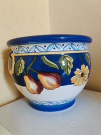 Vaso in porcellana decorato a mano 