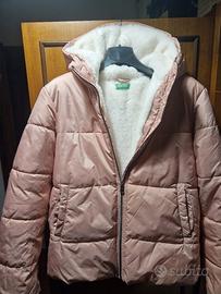 piumino con pelliccia dentro benetton
