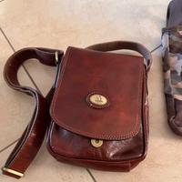 Tracolla in pelle uomo