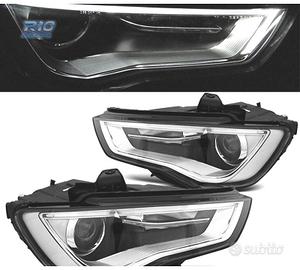 FARI TUBO LUCE DIURNA A LED AUDI A3 8V 12-16 NERI