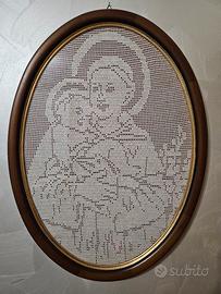 Quadro religioso Sant’Antonio realizzato a mano