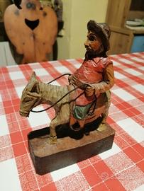 Sancho Pansa scultura in legno