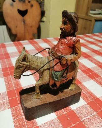 Sancho Pansa scultura in legno