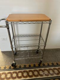 Carrello  portavivande in acciaio