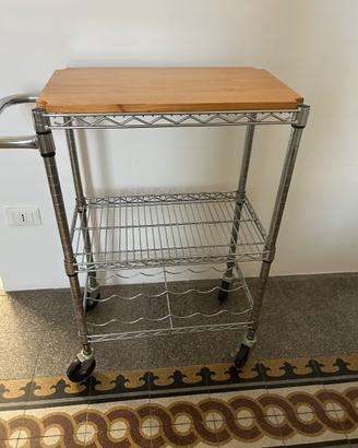 Carrello  portavivande in acciaio