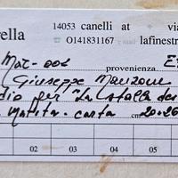 quadro con disegno a matita autore G. Manzone