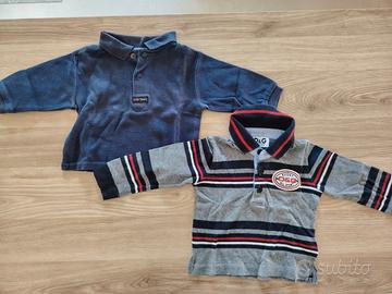 Polo a manica lunga: marca D&G e Fagottino