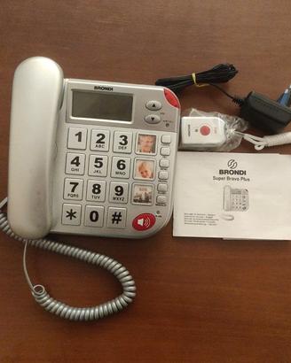 Brondi Telefono fisso con telecomando SOS
