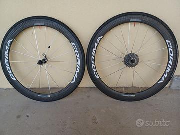 Ruote in carbonio CORIMA 47mm per tubolare