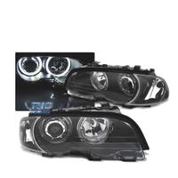 FARI BMW E46 COUPE CABRIO 99-03 ANGEL EYES LED NER