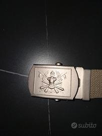 cintura con piastrina  militare