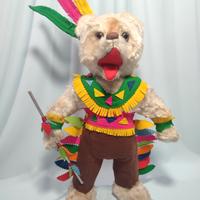 TEDDY BEAR INDIANO ORSETTO ANNI 50 ABITO LENCI