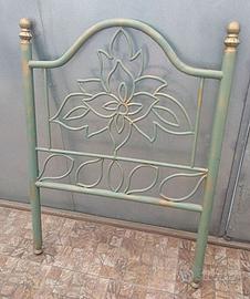 Letto artigianale in ferro battuto