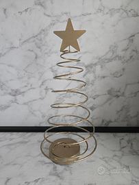 decorazione albero con luci natale