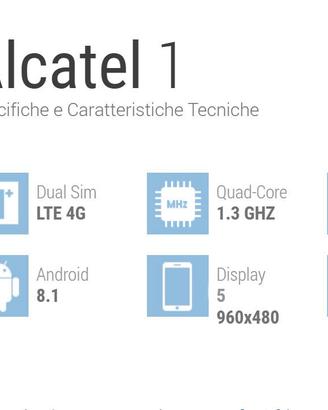 Smartphone cellulare Alcatel 1