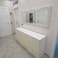 Madia + specchio bianco