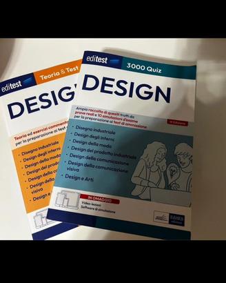 LIBRI TEST E TEORIA DESIGN CON MANUALE QUIZ