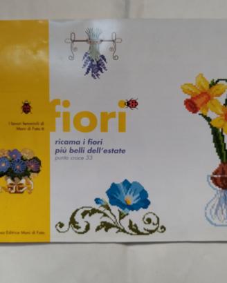 punto croce album fiori