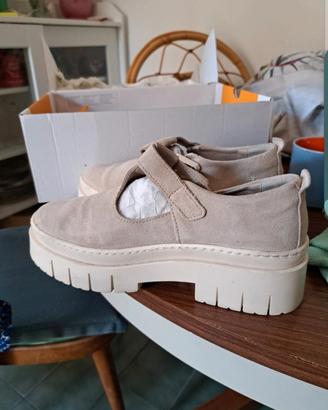 Mary Jane platform Beige Art Company