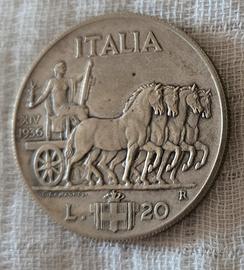 moneta 20 lire 1936