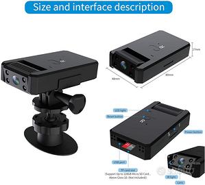 OVEHEL 4K Spy Camera Wireless Hidden WiFi