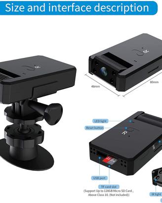OVEHEL 4K Spy Camera Wireless Hidden WiFi