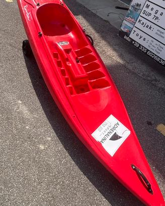 Canoa Rigida Funny singola inaffond. + 1 pagaia