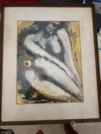 intitolato "Nudo seduto" di Edgardo Corbelli.