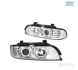 FARI BMW E39 95-03 ANGEL EYES 3D CROMATI FRECCE A 