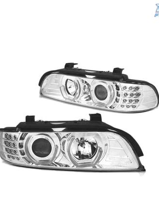 FARI BMW E39 95-03 ANGEL EYES 3D CROMATI FRECCE A 