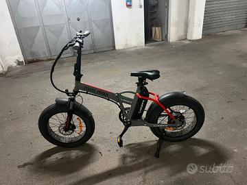 Bici elettrica pieghevole ARGENTO Mini Max fatbike