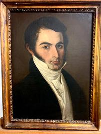 Dipinto personaggio epoca Ottocento