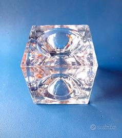 Cubo ottico in vetro Albano Poli Poliarte '60