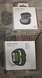 cuffie e orologio honor