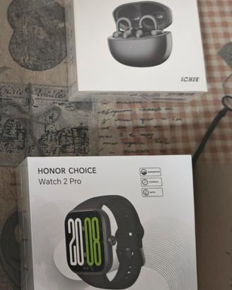 cuffie e orologio honor