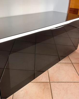 Mobile in vetro doppio nero con led