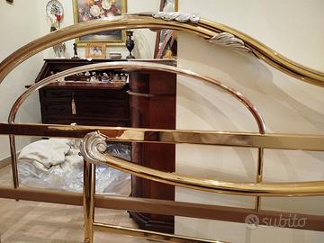 LETTO MATRIMONIALE IN OTTONE