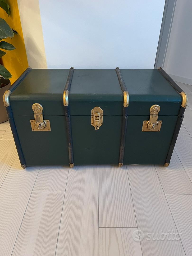 Baule vintage verde - Arredamento e Casalinghi In vendita a Monza e della  Brianza