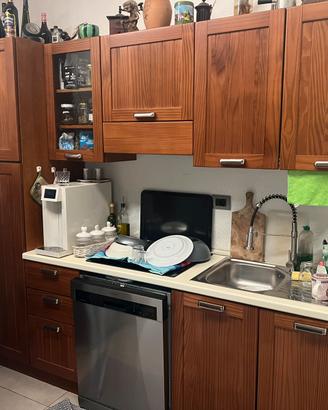 Cucina lineare 2 metri e 50 piu frigo americano