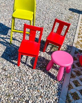 sedie di vario tipo Ikea per bambini