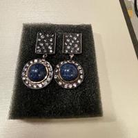 Silver lapis lazuli earings