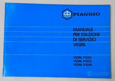 Catalogo officina Vespa PX Piaggio vintage anni 80
