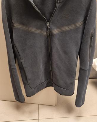 felpa nike tech nera  uomo tg S con cappuccio 