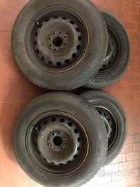 4 gomme e cerchi fiat 155/80/r13 155 80 r13