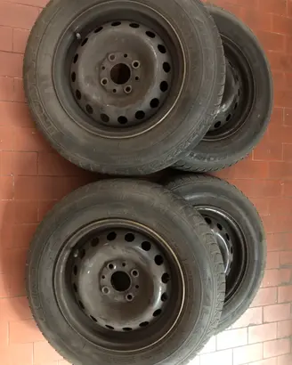 4 gomme e cerchi fiat 155/80/r13 155 80 r13